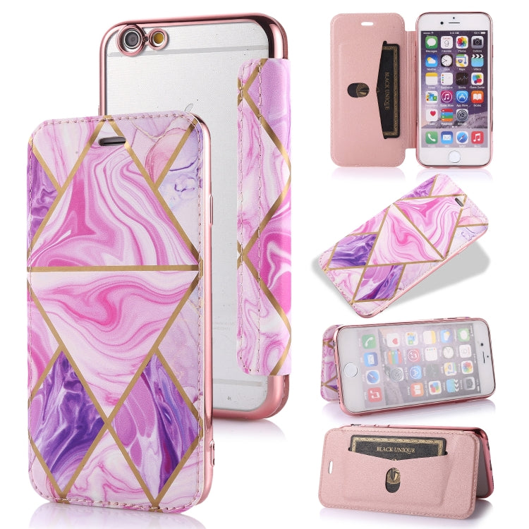Bronzing Plating PU + TPU Horizontal Flip Leather Case with Holder & Card Slot, For iPhone XS Max, For iPhone XR, For iPhone X / XS, For iPhone 8 Plus & 7 Plus, For iPhone 6 Plus & 6s Plus, For iPhone 6 & 6s