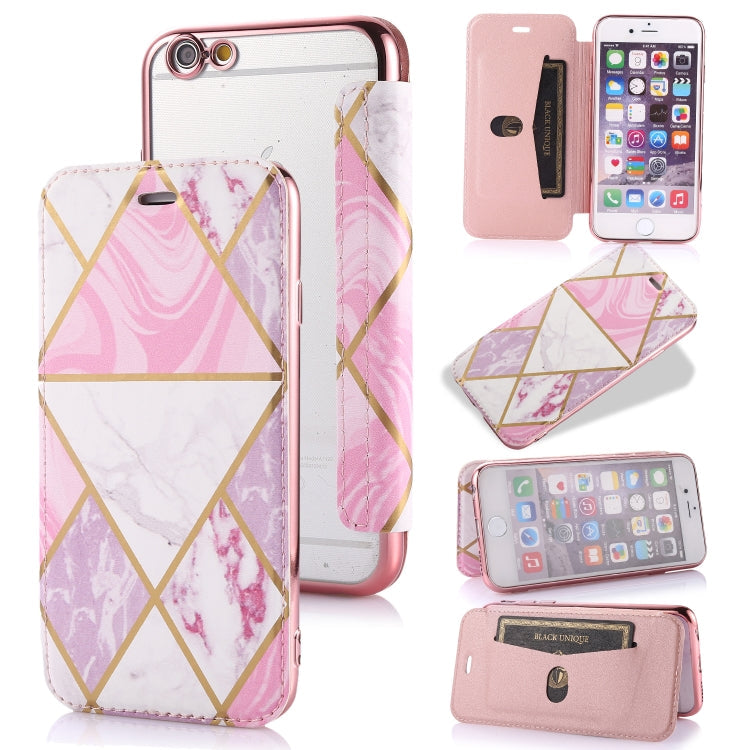 Bronzing Plating PU + TPU Horizontal Flip Leather Case with Holder & Card Slot, For iPhone XS Max, For iPhone XR, For iPhone X / XS, For iPhone 8 Plus & 7 Plus, For iPhone 6 Plus & 6s Plus, For iPhone 6 & 6s