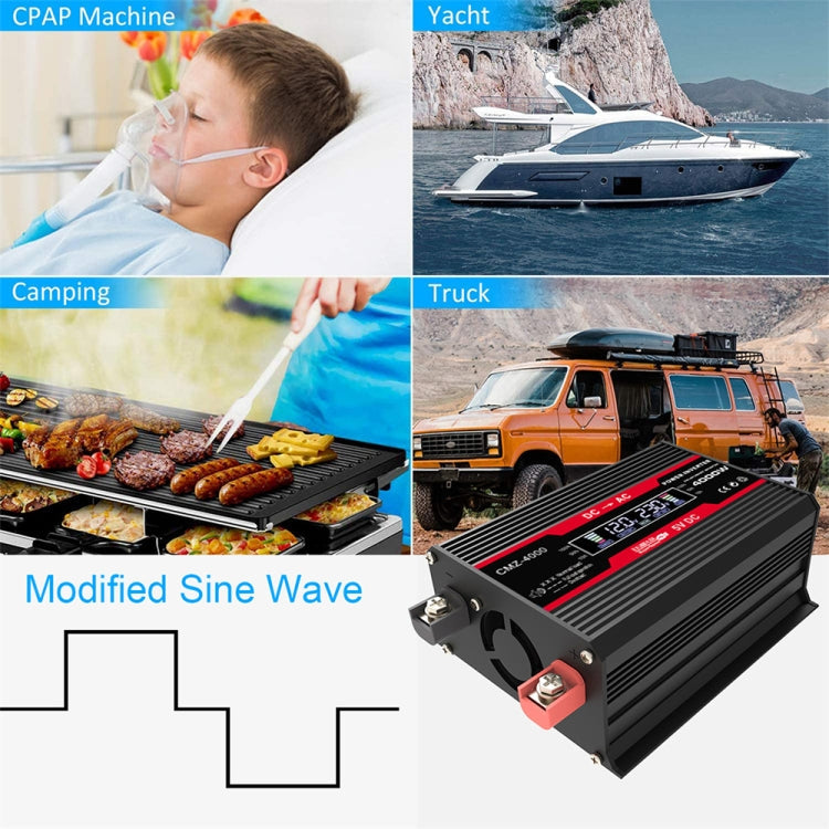 Zhizun 12V to 110V 4000W Car Power Inverter, 12V to 110V