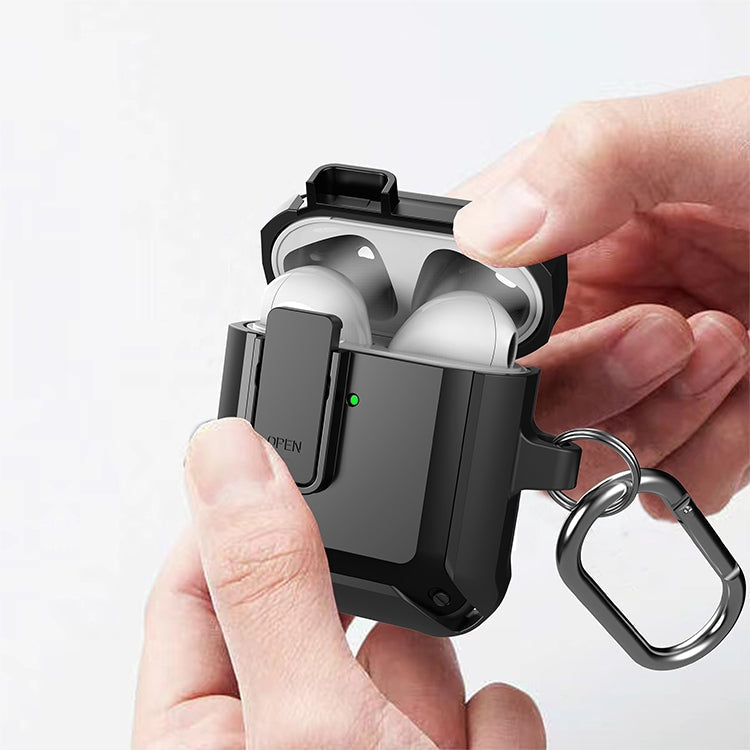 Wireless Earphones Shockproof Bumblebee Silicone Protective Case with Switch, For AirPods 1/2, For AirPods Pro