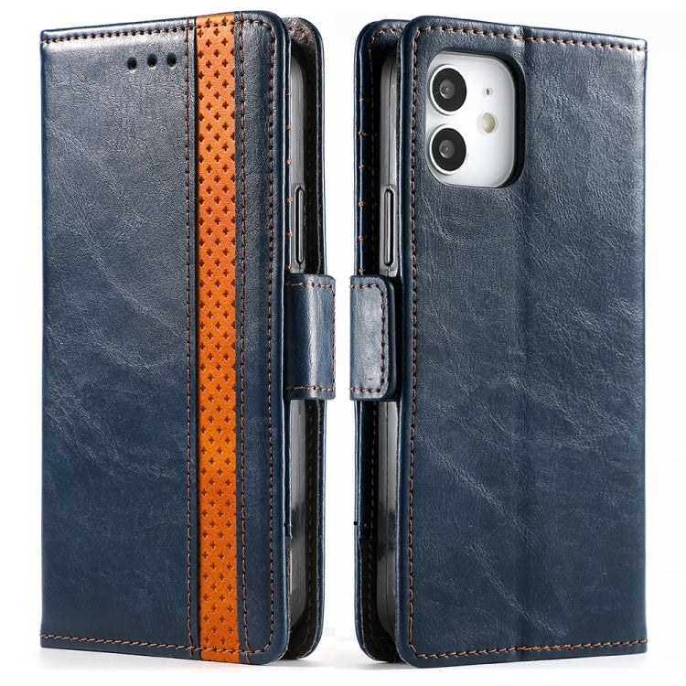 CaseNeo Business Splicing Dual Magnetic Buckle Horizontal Flip PU Leather Case with Holder & Card Slots & Wallet, For iPhone 12 / 12 Pro, For iPhone 12 Pro Max, For iPhone 11 Pro, For iPhone 11