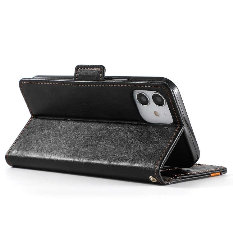 CaseNeo Business Splicing Dual Magnetic Buckle Horizontal Flip PU Leather Case with Holder & Card Slots & Wallet, For iPhone 11 Pro Max