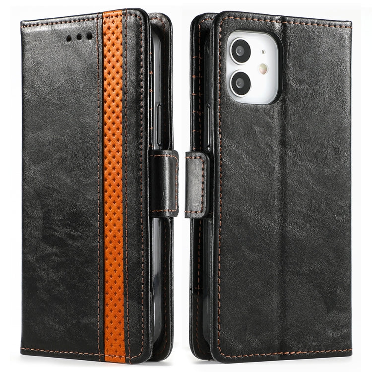 CaseNeo Business Splicing Dual Magnetic Buckle Horizontal Flip PU Leather Case with Holder & Card Slots & Wallet, For iPhone 11 Pro Max