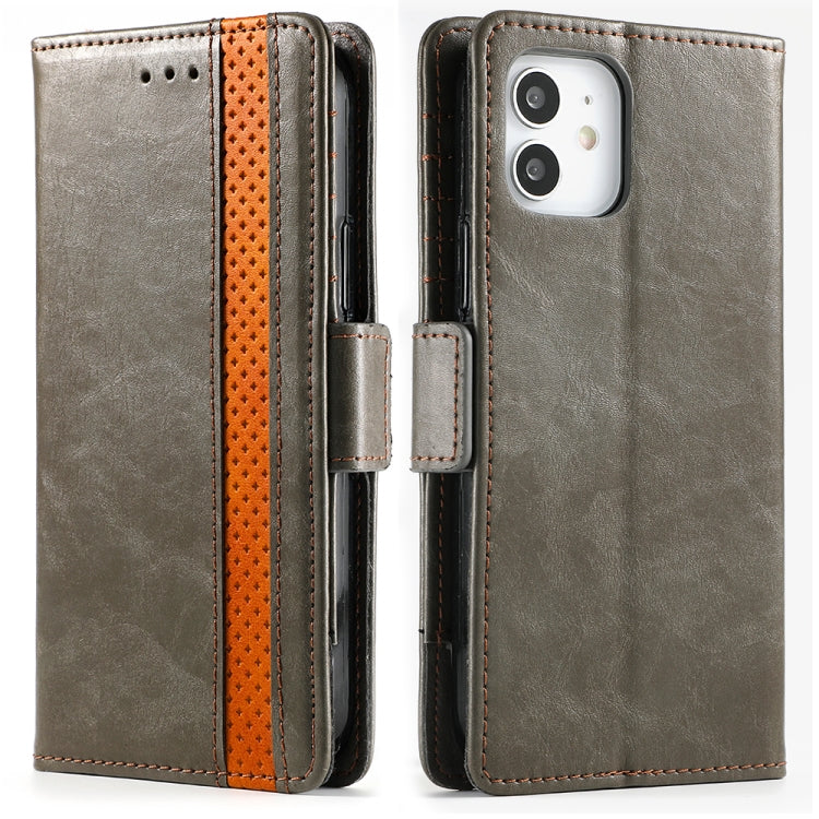 CaseNeo Business Splicing Dual Magnetic Buckle Horizontal Flip PU Leather Case with Holder & Card Slots & Wallet, For iPhone 11 Pro Max