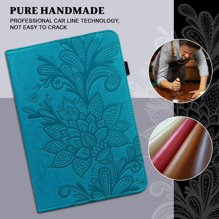 Lace Flower Embossing Pattern Horizontal Flip Leather Case with Holder & Card Slots & Wallet & Photo Frame & Sleep / Wake-up Function, For iPad 9.7 2018 / 9.7  2017 / Air 2 / Air, For iPad mini  2019 / 4 / 3 / 2 / 1, For iPad Pro 10.5 2017 / 10.2 2019 ...