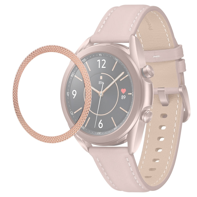 Smart Watch Rhombus Texture Bezel Ring, For Samsung Galaxy Watch 3 41mm, For Samsung Galaxy Watch 3 45mm
