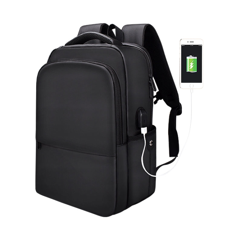 SJ01 Business Casual Computer Backpack with USB Charging Port, 13-15 inch Universal