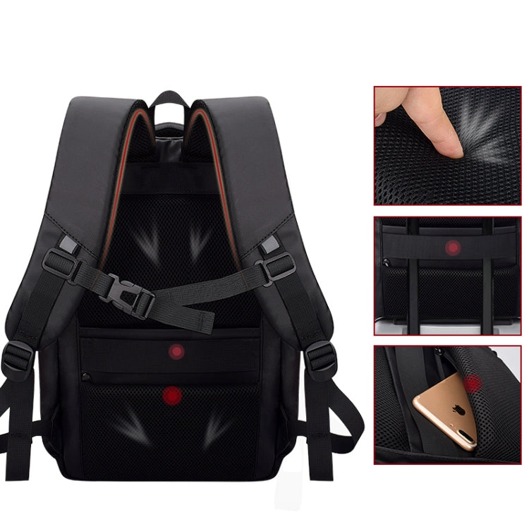 SJ01 Business Casual Computer Backpack with USB Charging Port, 13-15 inch Universal