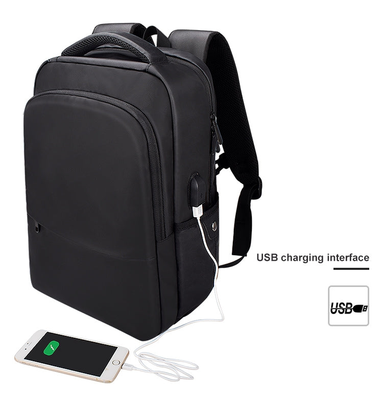 SJ01 Business Casual Computer Backpack with USB Charging Port, 13-15 inch Universal