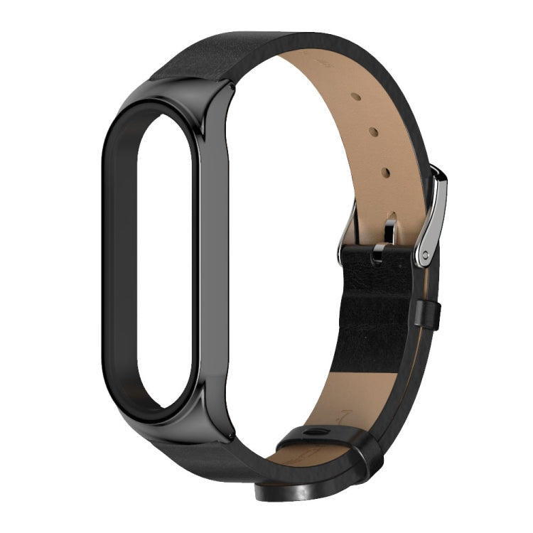For Xiaomi Mi Band 6 / 5 CS Microfiber Leather Replacement Watchband
