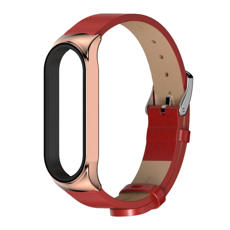 For Xiaomi Mi Band 6 / 5 CS Microfiber Leather Replacement Watchband