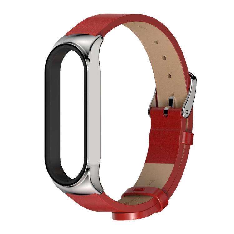 For Xiaomi Mi Band 6 / 5 CS Microfiber Leather Replacement Watchband