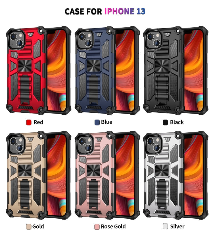 Armor Shockproof TPU + PC Magnetic Protective Case with Holder, For iPhone 13, For iPhone 13 Pro, For iPhone 13 Pro Max