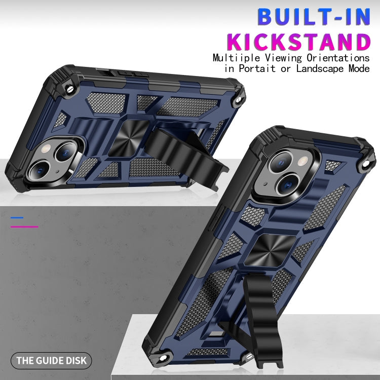 Armor Shockproof TPU + PC Magnetic Protective Case with Holder, For iPhone 13, For iPhone 13 Pro, For iPhone 13 Pro Max