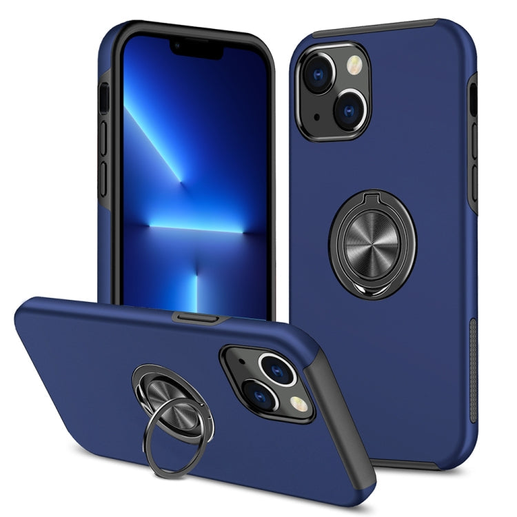 PC + TPU Shockproof Magnetic Protective Case with Invisible Ring Holder, For iPhone 13 mini, For iPhone 13, For iPhone 13 Pro
