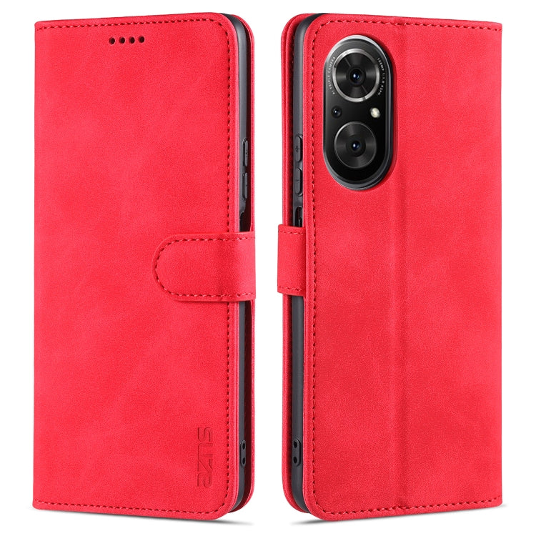 AZNS Skin Feel Calf Texture Horizontal Flip Leather Case with Card Slots & Holder & Wallet, For Honor 50 SE