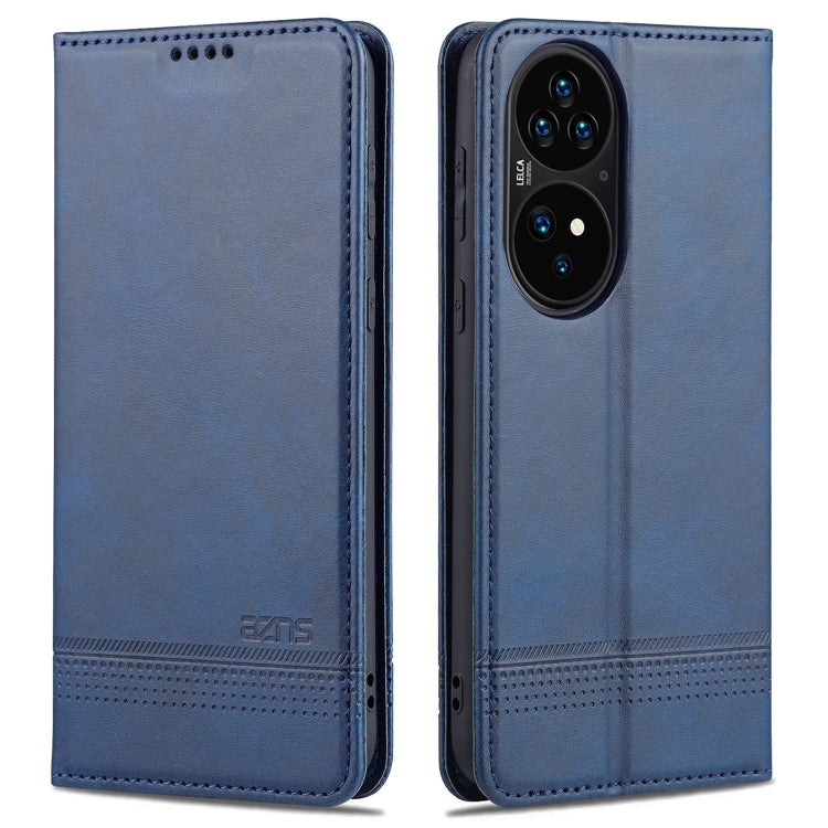 AZNS Magnetic Calf Texture Horizontal Flip Leather Case with Card Slots & Holder & Wallet, For Huawei P50, For Huawei P50 Pro, For Honor 50, For Honor 50 Pro