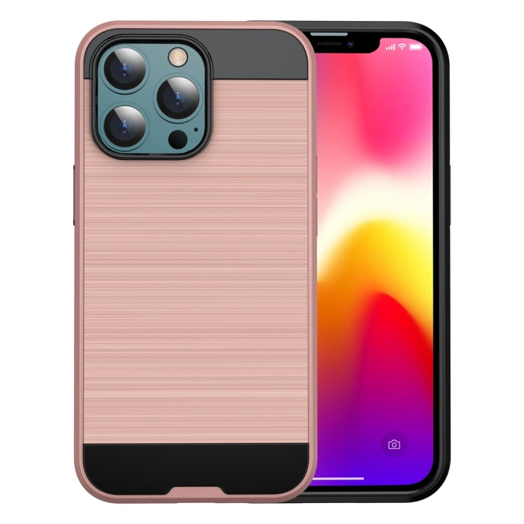 Brushed Texture Carbon Fiber TPU Case, For iPhone 13 mini, For iPhone 13 Pro Max, For iPhone 13 Pro, For iPhone 13