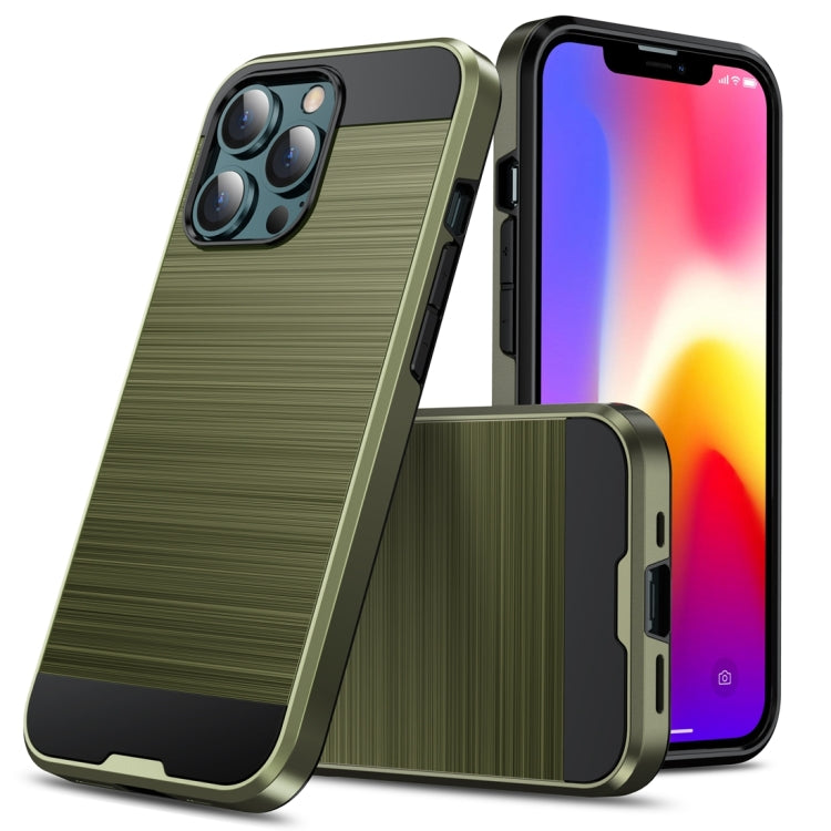 Brushed Texture Carbon Fiber TPU Case, For iPhone 13 mini, For iPhone 13 Pro Max, For iPhone 13 Pro, For iPhone 13