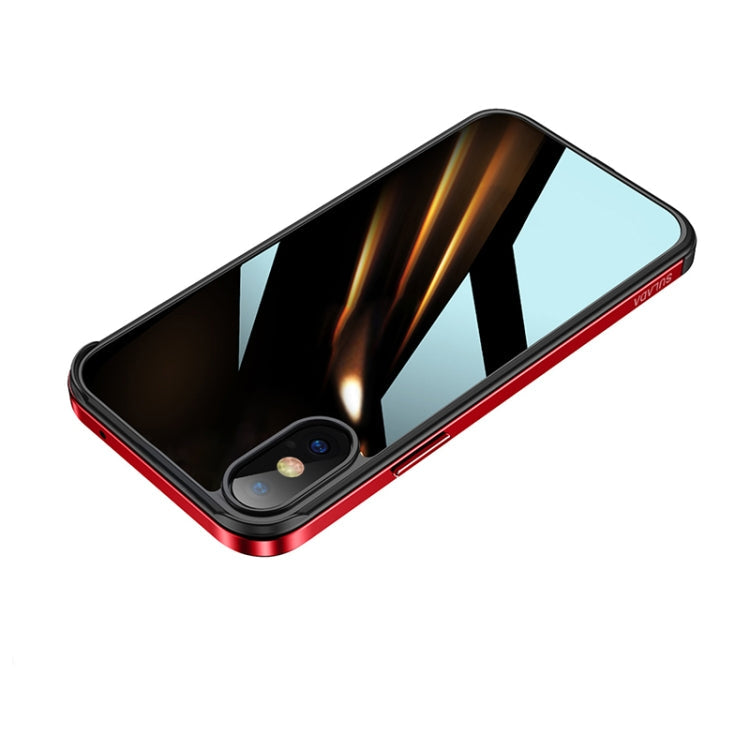 SULADA Shockproof Aviation Aluminum Metal Frame + Nano Glass + TPU Protective Case, For iPhone XR, For iPhone XS Max