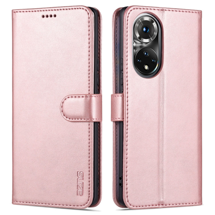 AZNS Skin Feel Calf Texture Horizontal Flip Leather Case with Card Slots & Holder & Wallet, For Honor 50, For Honor 50 Pro