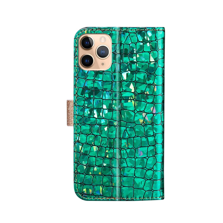Laser Glitter Powder Matching Crocodile Texture Horizontal Flip Leather Case with Card Slots & Holder & Wallet, For iPhone 13 Pro Max, For iPhone 13 Pro, For iPhone 13, For iPhone 13 mini