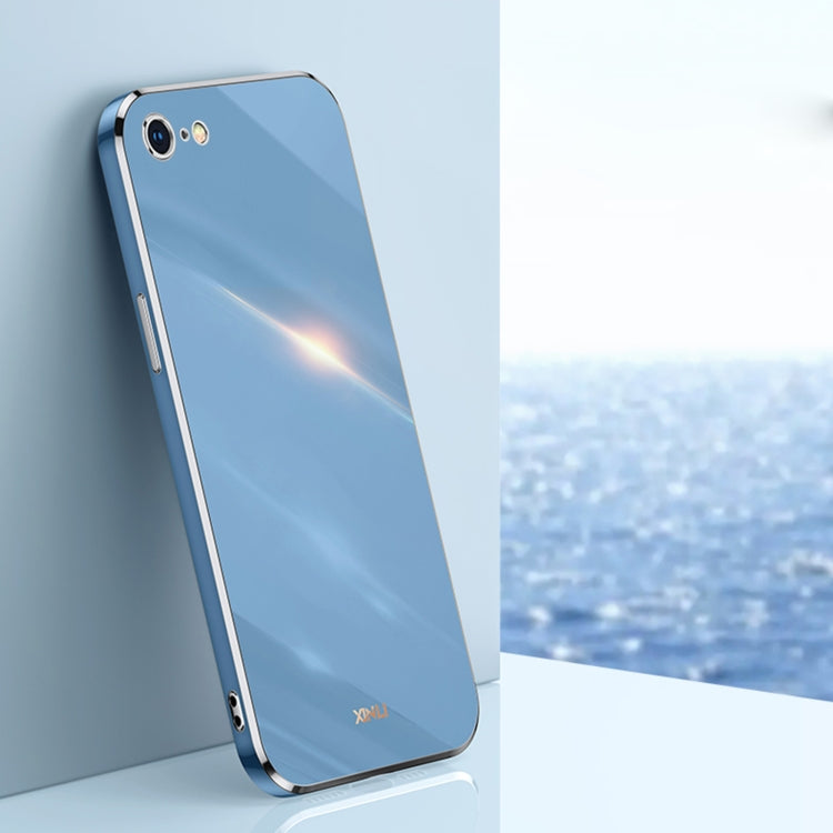 XINLI Straight Edge 6D Electroplate TPU Phone Case, For iPhone 6 / 6s, For iPhone 6 Plus / 6s Plus, For iPhone SE 2022 / SE 2020 / 8 / 7