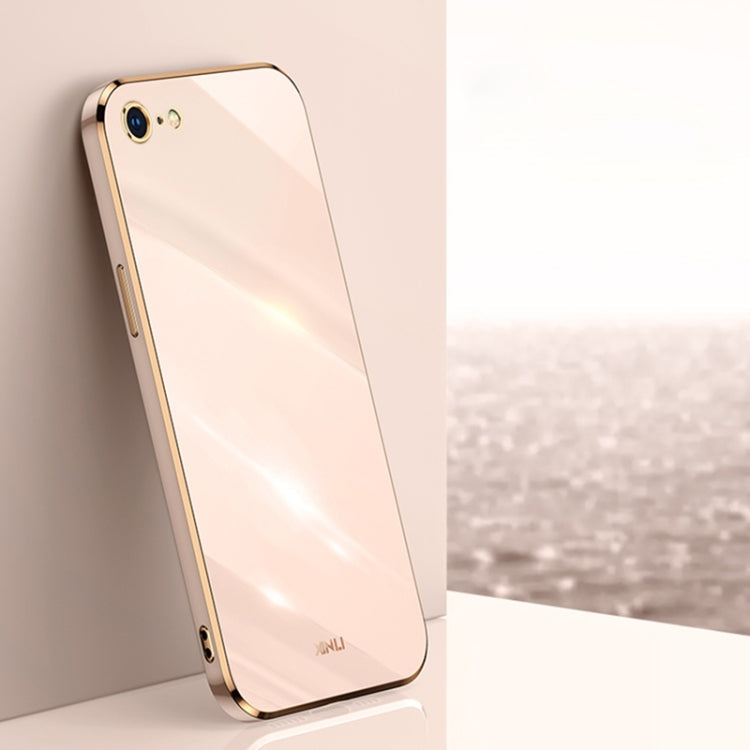 XINLI Straight Edge 6D Electroplate TPU Phone Case, For iPhone 6 / 6s, For iPhone 6 Plus / 6s Plus, For iPhone SE 2022 / SE 2020 / 8 / 7
