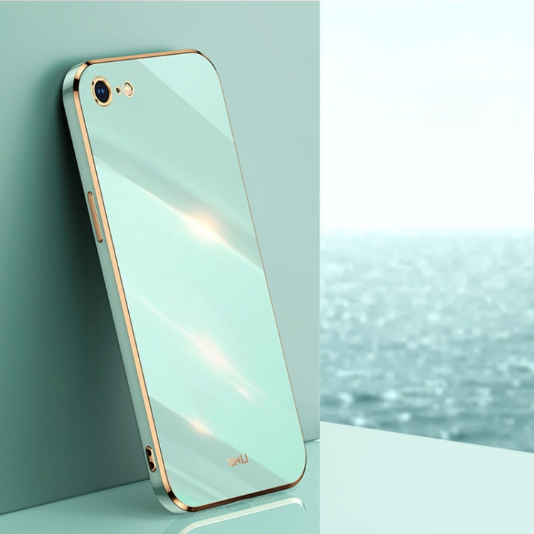 XINLI Straight Edge 6D Electroplate TPU Phone Case, For iPhone 6 / 6s, For iPhone 6 Plus / 6s Plus, For iPhone SE 2022 / SE 2020 / 8 / 7