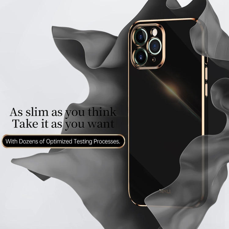 XINLI Straight Edge 6D Electroplate TPU Phone Case, For iPhone 11, For iPhone 11 Pro, For iPhone 11 Pro Max