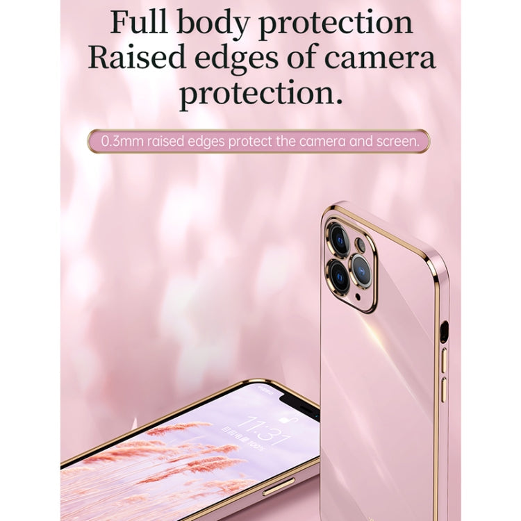 XINLI Straight Edge 6D Electroplate TPU Phone Case, For iPhone 11, For iPhone 11 Pro, For iPhone 11 Pro Max