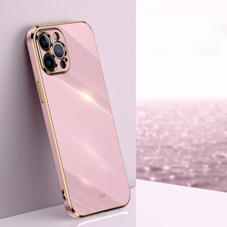 XINLI Straight Edge 6D Electroplate TPU Phone Case, For iPhone XS Max, For iPhone 8 Plus / 7 Plus, For iPhone 12 Pro