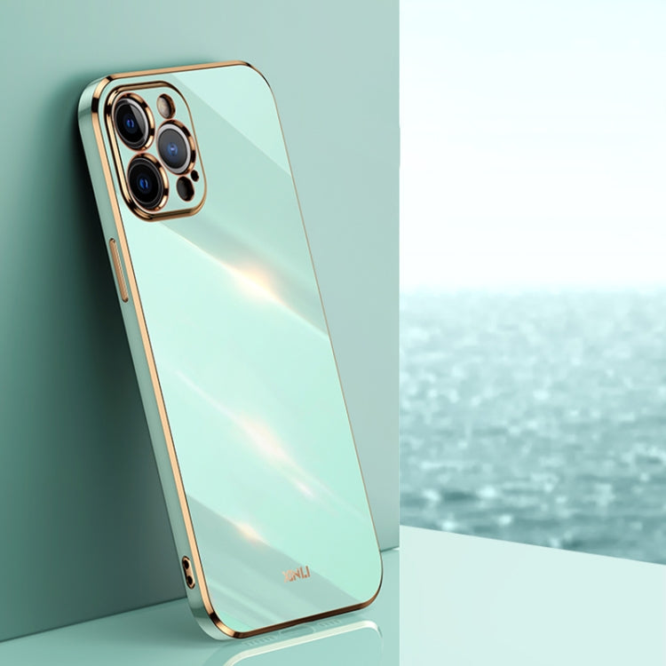 XINLI Straight Edge 6D Electroplate TPU Phone Case, For iPhone XS Max, For iPhone 8 Plus / 7 Plus, For iPhone 12 Pro