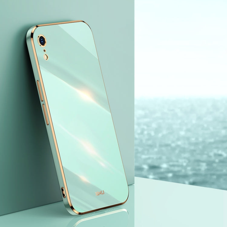 XINLI Straight Edge 6D Electroplate TPU Phone Case, For iPhone X, For iPhone XR, For iPhone XS