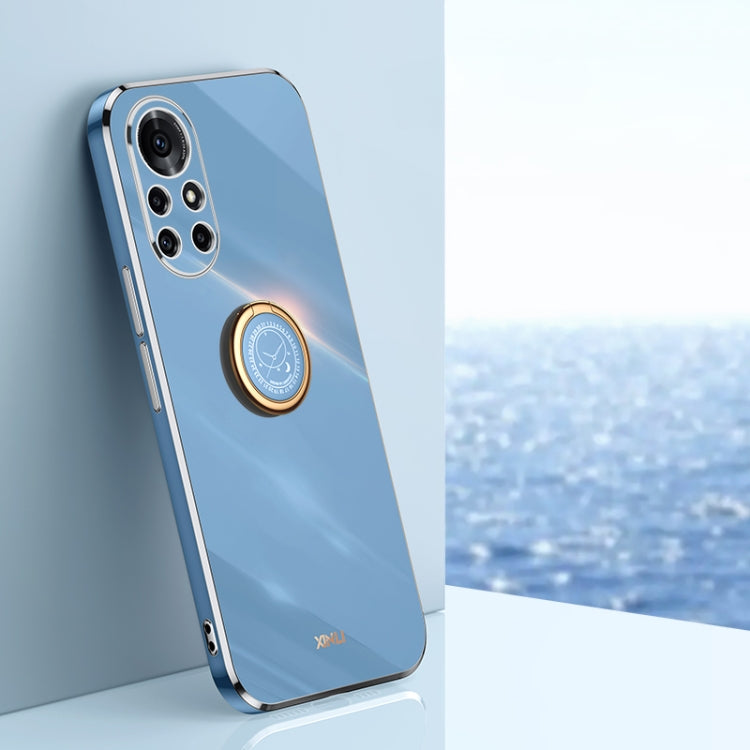 XINLI Straight Edge 6D Electroplate TPU Phone Case with Ring Holder, For Huawei nova 8 5G, For Huawei nova 8 Pro 5G, For Huawei nova 8 SE
