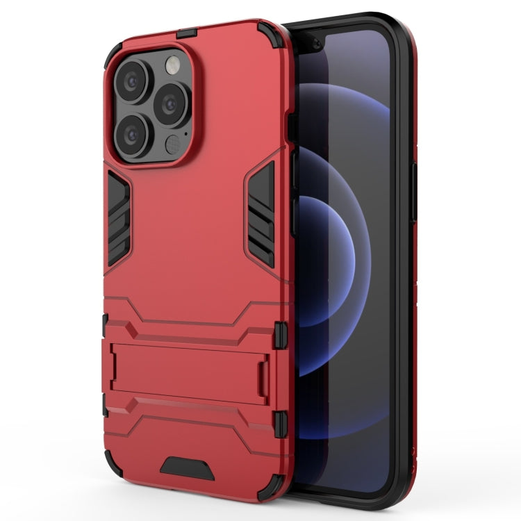 PC + TPU Shockproof Protective Case with Invisible Holder, For iPhone 13 Pro Max, For iPhone 13 Pro, For iPhone 13 mini, For iPhone 13