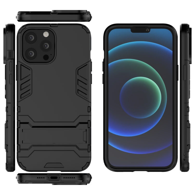 PC + TPU Shockproof Protective Case with Invisible Holder, For iPhone 13 Pro Max, For iPhone 13 Pro, For iPhone 13 mini, For iPhone 13