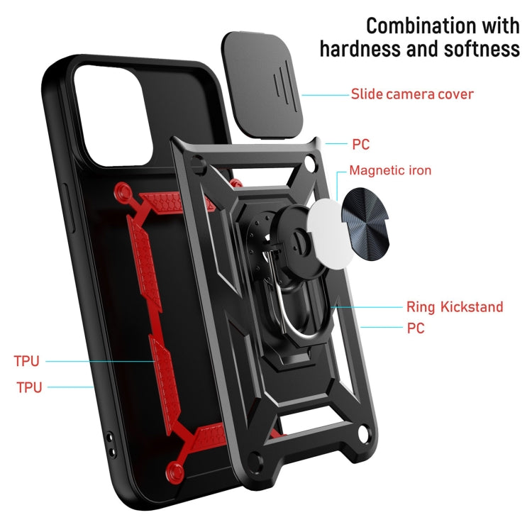 Sliding Camera Cover Design TPU+PC Protective Case, For iPhone 13 Pro Max