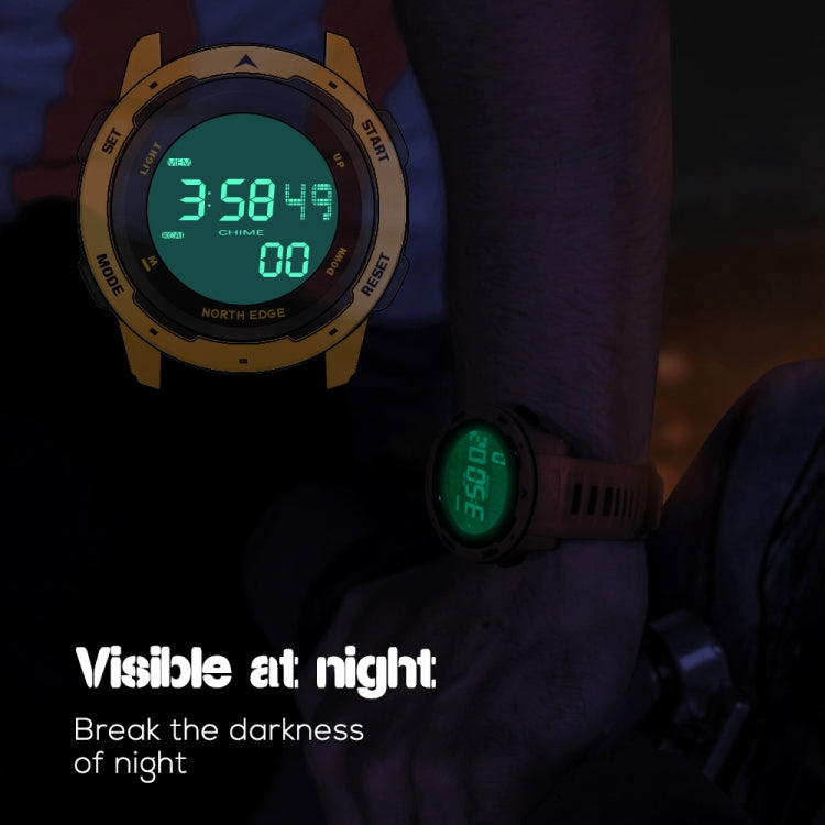 NORTH EDGE Mars Men Luminous Digital Waterproof Smart Sports Watch, Support Alarm Clock & Countdown & Sports Mode
