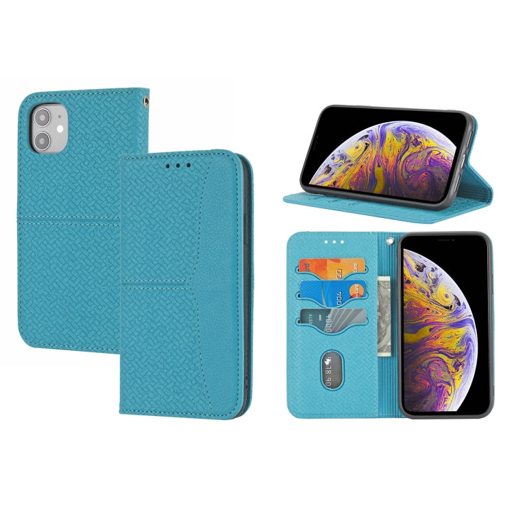 Woven Texture Stitching Magnetic Horizontal Flip PU Leather Case with Holder & Card Slots & Wallet & Lanyard, For iPhone 12 / 12 Pro, For iPhone 12 Pro Max, For iPhone 13 mini, For iPhone 13