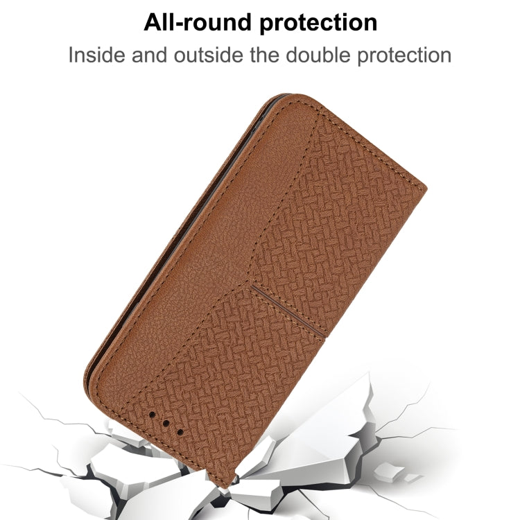 Woven Texture Stitching Magnetic Horizontal Flip PU Leather Case with Holder & Card Slots & Wallet & Lanyard, For iPhone 13 Pro, For iPhone 13 Pro Max, For iPhone SE 2022 / SE 2020 / 8 / 7, For iPhone XR