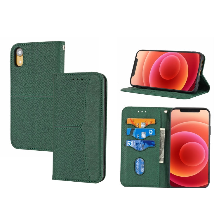 Woven Texture Stitching Magnetic Horizontal Flip PU Leather Case with Holder & Card Slots & Wallet & Lanyard, For iPhone X / XS, For iPhone XS Max