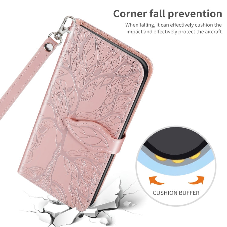 Life of Tree Embossing Pattern Horizontal Flip Leather Case with Holder & Card Slot & Wallet & Photo Frame & Lanyard, For iPhone 13 mini, For iPhone 13, For iPhone 13 Pro, For iPhone 13 Pro Max
