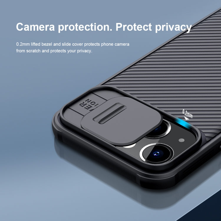 NILLKIN Black Mirror Pro Series Camshield Full Coverage Dust-proof Scratch Resistant Phone Case, For iPhone 13, For iPhone 13 Pro