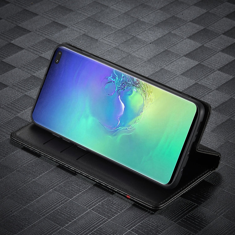 LC.IMEEKE Carbon Fiber PU + TPU Horizontal Flip Leather Case with Holder & Card Slot & Wallet, For Samsung Galaxy S10, For Samsung Galaxy S10+, For Samsung Galaxy S20, For Samsung Galaxy S20+, For Samsung Galaxy S20 FE, For Samsung Galaxy S21 5G       ...