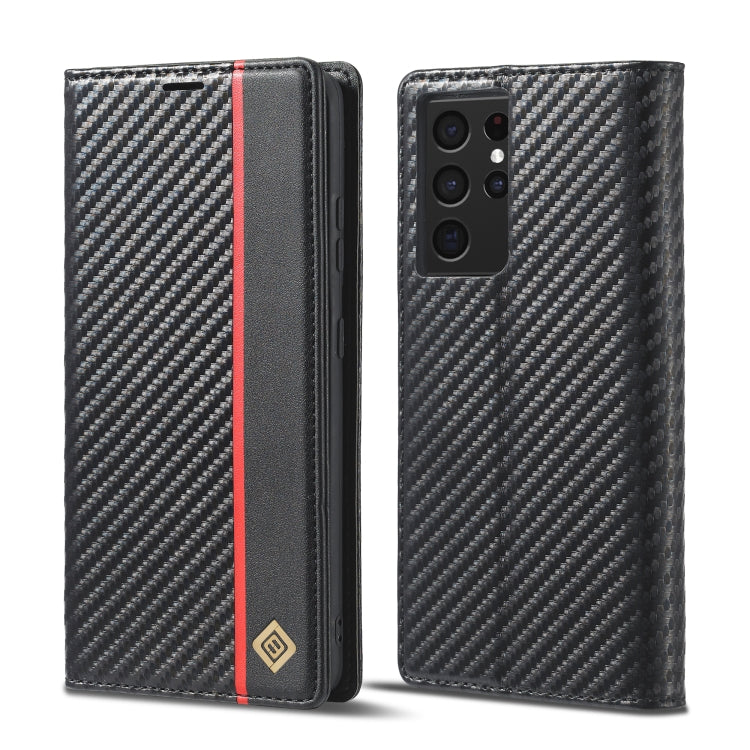 LC.IMEEKE Carbon Fiber PU + TPU Horizontal Flip Leather Case with Holder & Card Slot & Wallet, For Samsung Galaxy S10, For Samsung Galaxy S10+, For Samsung Galaxy S20, For Samsung Galaxy S20+, For Samsung Galaxy S20 FE, For Samsung Galaxy S21 5G       ...