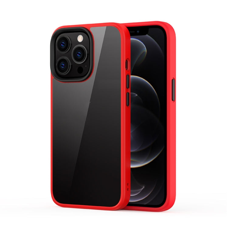 Ming Shield Hybrid Frosted Transparent PC + TPU Scratchproof Shockproof Case, For iPhone 13 Pro Max