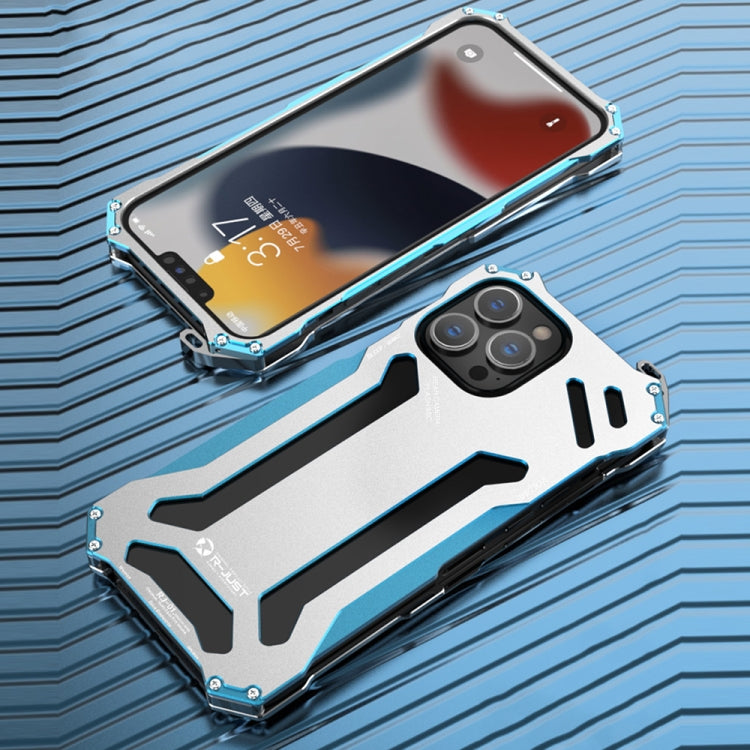 R-JUST Shockproof Armor Metal Protective Case, For iPhone 13 Pro, For iPhone 13 Pro Max, For iPhone 13