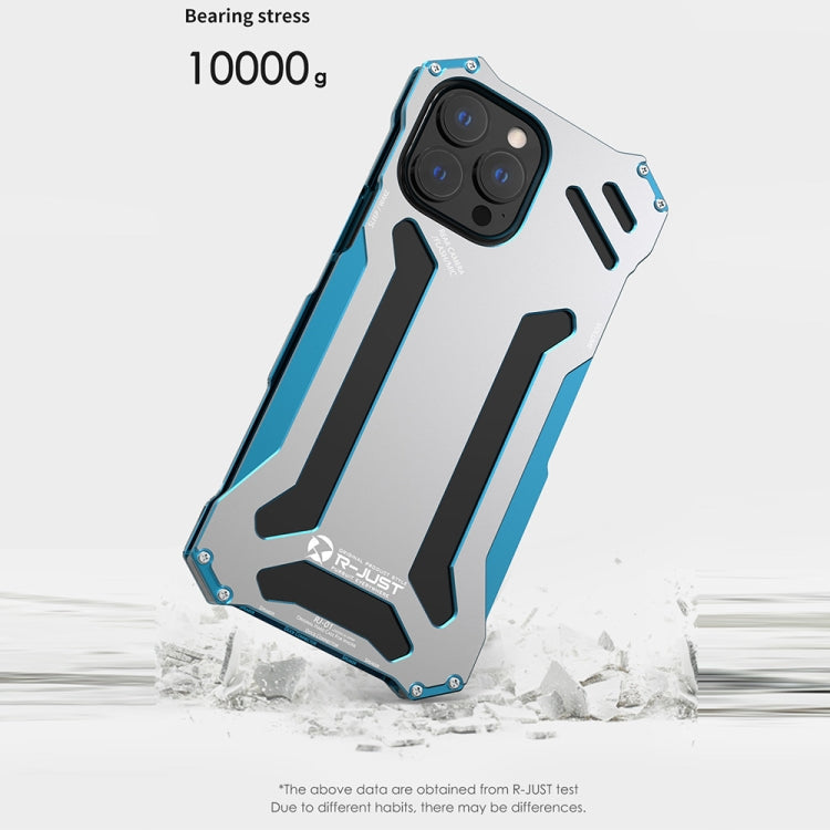 R-JUST Shockproof Armor Metal Protective Case, For iPhone 13 Pro, For iPhone 13 Pro Max, For iPhone 13
