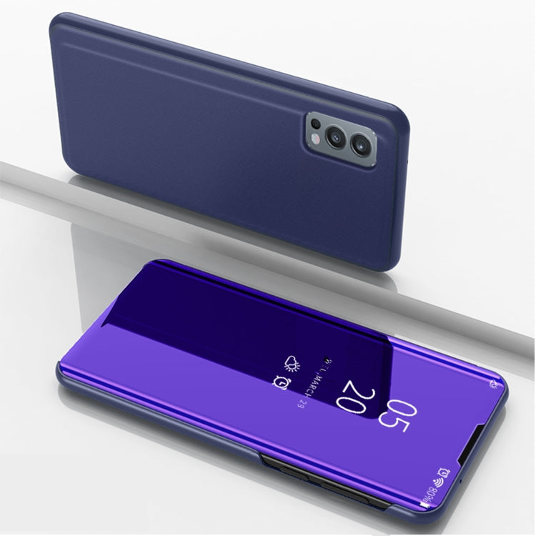 Plated Mirror Horizontal Flip Leather Case with Holder, For iPhone 13, For iPhone 13 Pro, For iPhone 13 Pro Max, For OnePlus Nord 2 5G, For OnePlus N200 5G